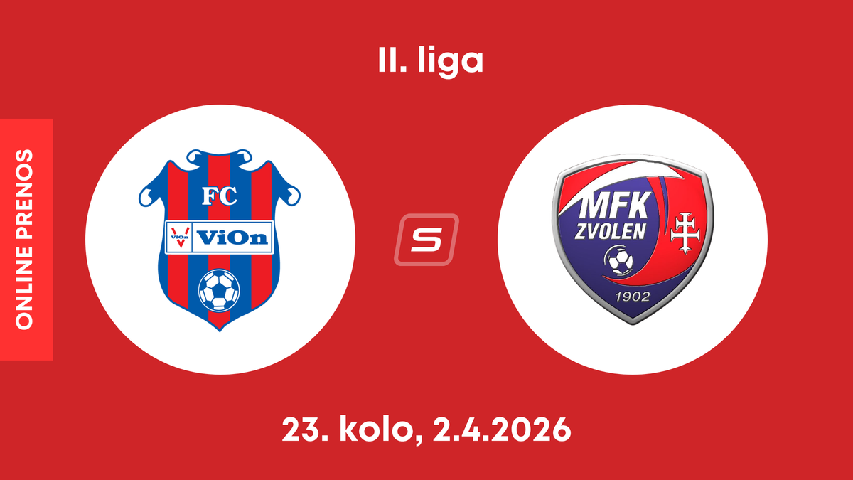 FC ViOn Zlaté Moravce - MFK Zvolen: ONLINE prenos zo zápasu 23. kola II. ligy.