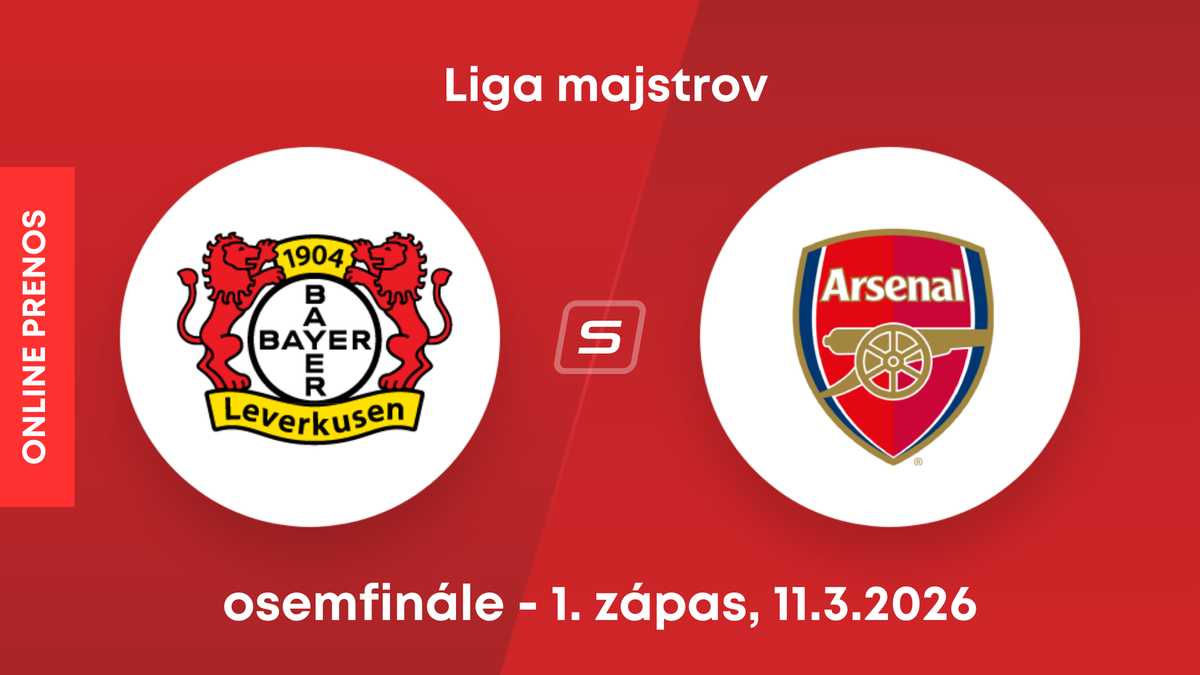 Leverkusen - Arsenal: ONLINE prenos zo zápasu osemfinále Ligy majstrov. 