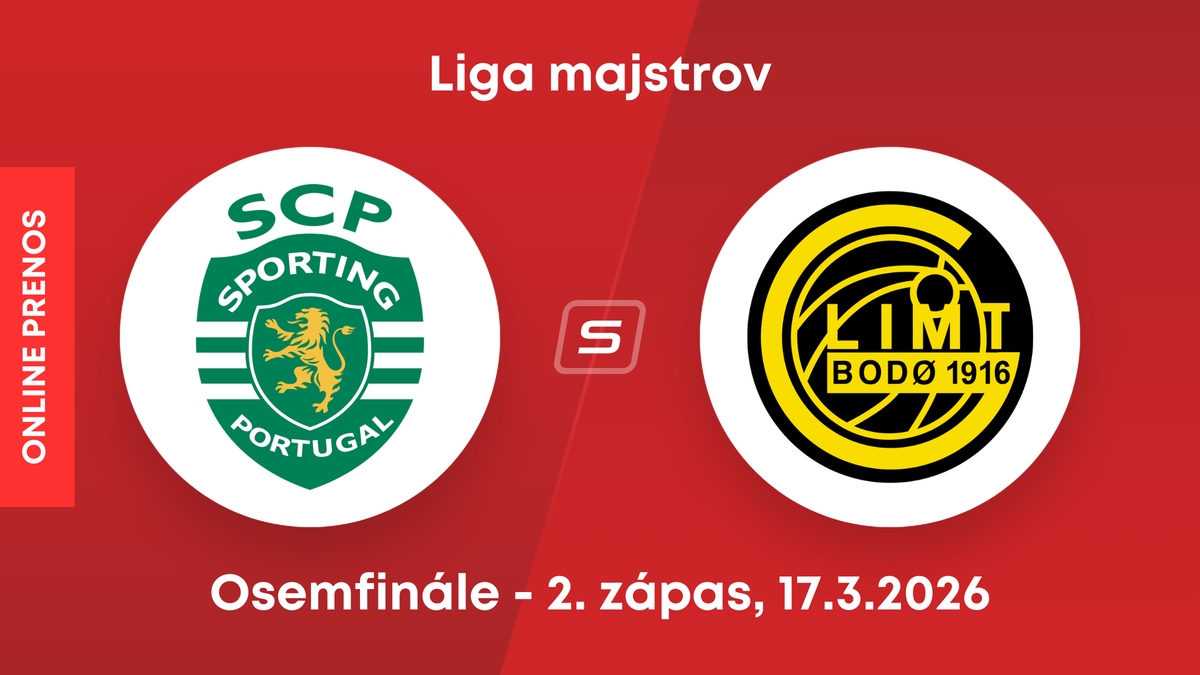 Sporting Lisabon - Bodö/Glimt: ONLINE prenos z druhého zápasu osemfinále Ligy majstrov. 