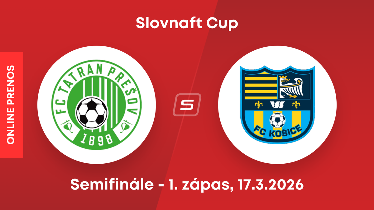 Prešov - Košice: ONLINE prenos z prvého zápasu semifinále Slovnaft Cupu. 