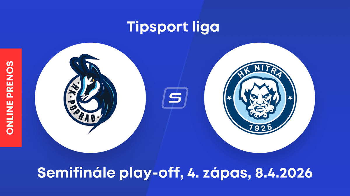 HK Poprad - HK Nitra: ONLINE prenos zo 4. zápasu semifinále play-off Tipsport ligy.