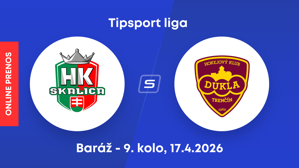 HK Skalica - HK Dukla Trenčín: ONLINE prenos z 9. kola baráže o Tipsport ligu.