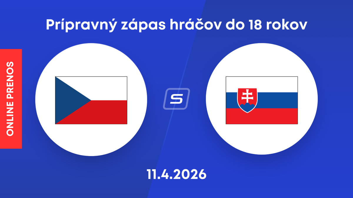 Česko vs. Slovensko: ONLINE prenos z prípravného zápasu hráčov do 18 rokov