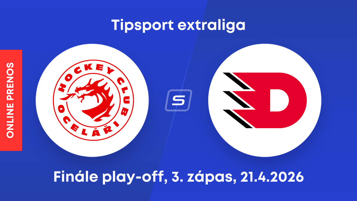 HC Oceláři Třinec - HC Dynamo Pardubice: ONLINE prenos z tretieho zápasu finále play-off Tipsport extraligy.