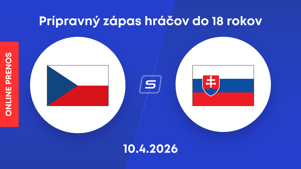 Česko vs. Slovensko: ONLINE prenos z prípravného zápasu hráčov do 18 rokov