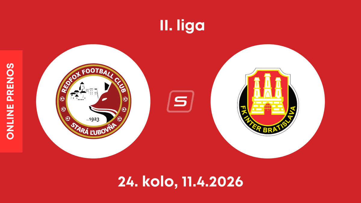 Stará Ľubovňa Redfox Football Club - FK Inter Bratislava: ONLINE prenos zo zápasu 24. kola II. ligy.