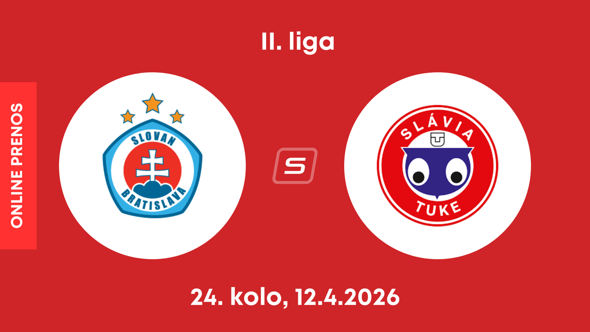 ŠK Slovan Bratislava B - Slávia TU Košice: ONLINE prenos zo zápasu 24. kola II. ligy.