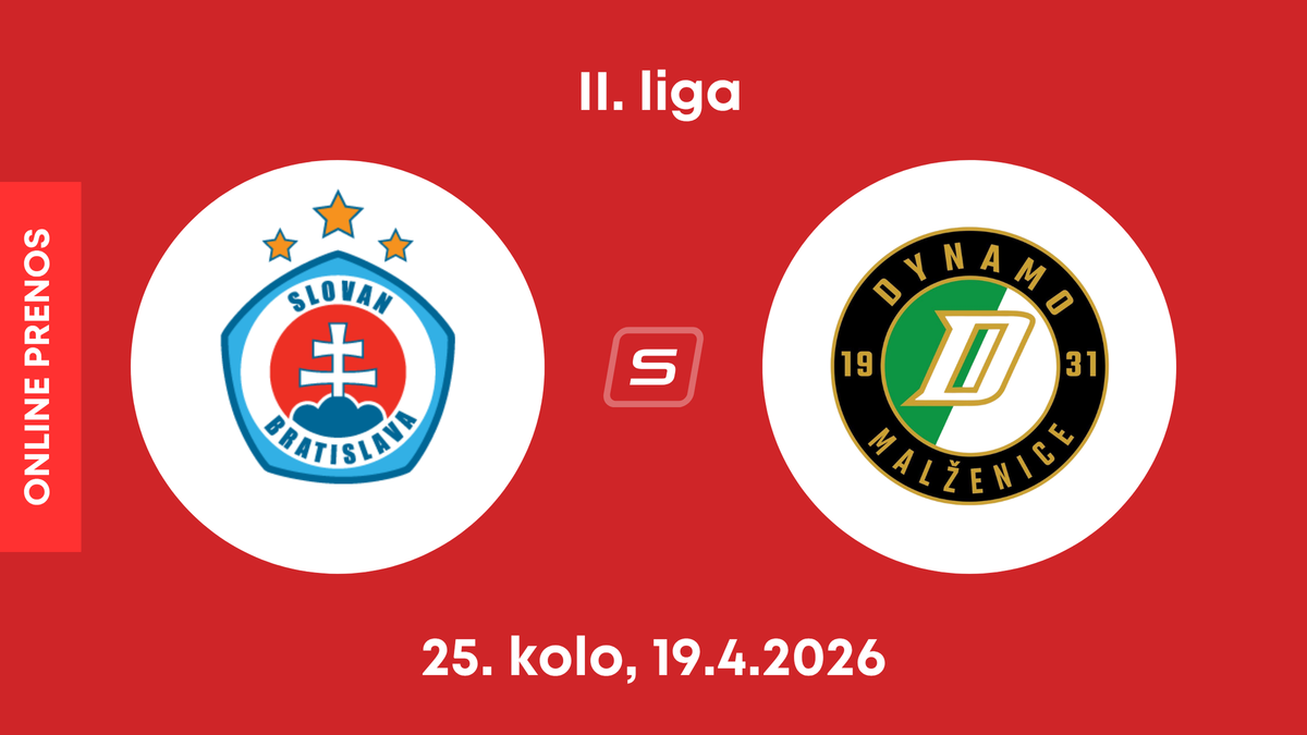 ŠK Slovan Bratislava B - OFK Malženice: ONLINE prenos zo zápasu 25. kola II. ligy.