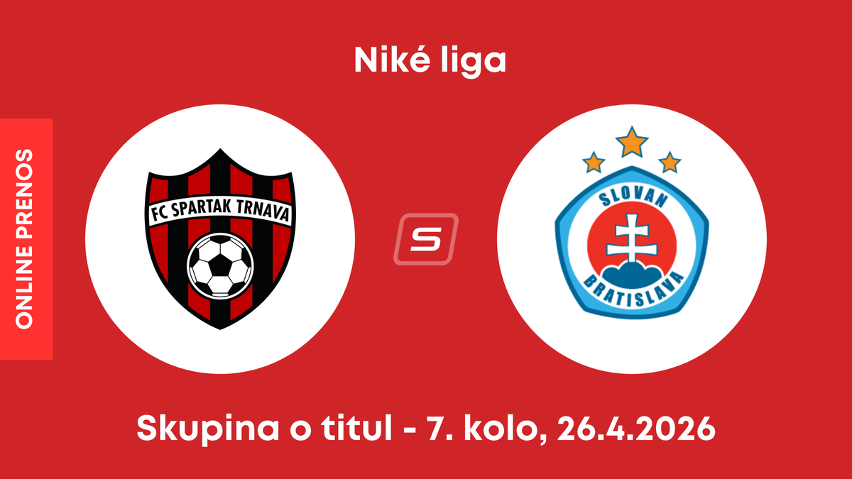 FC Spartak Trnava - ŠK Slovan Bratislava: ONLINE prenos zo zápasu 7. kola skupiny o titul Niké ligy.