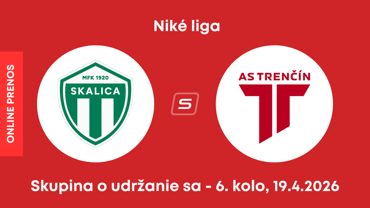 MFK Skalica - AS Trenčín: ONLINE prenos zo zápasu 6. kola skupiny o udržanie sa v Niké lige.