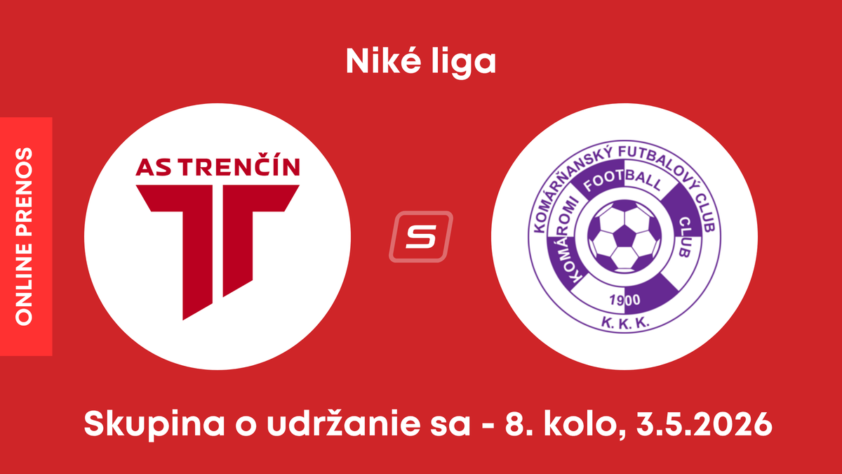 AS Trenčín - KFC Komárno: ONLINE prenos zo zápasu 8. kola skupiny o udržanie sa v Niké lige.