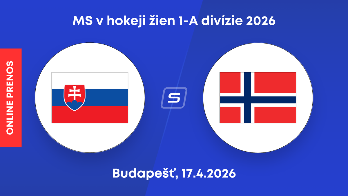 Slovensko - Nórsko: ONLINE prenos zo zápasu 1-A divízie MS v hokeji žien 2026.
