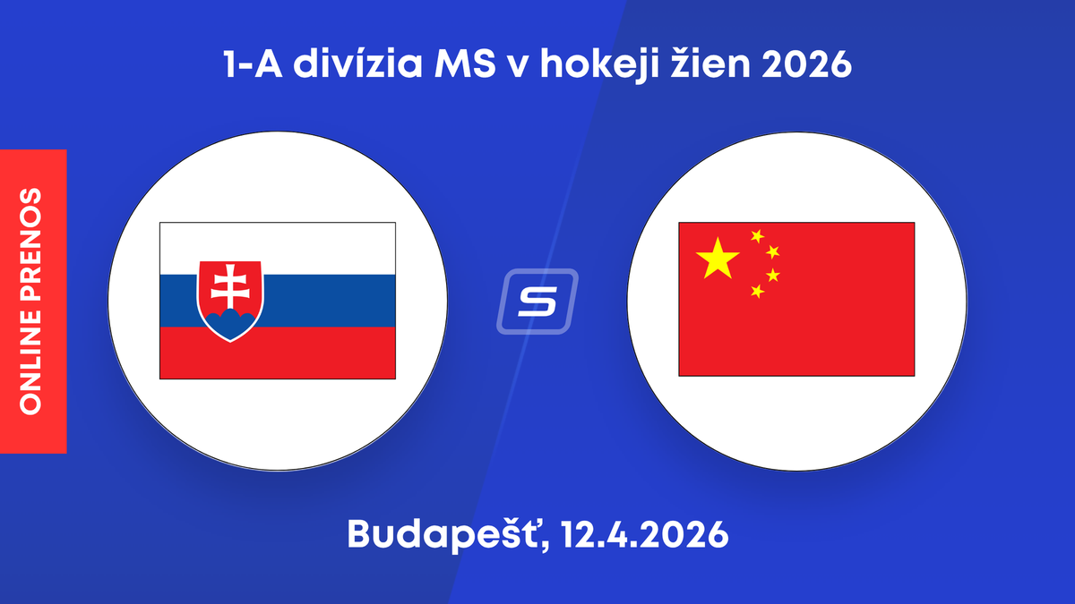 Slovensko - Čína: ONLINE prenos zo zápasu 1-A divízie MS v hokeji žien 2026.