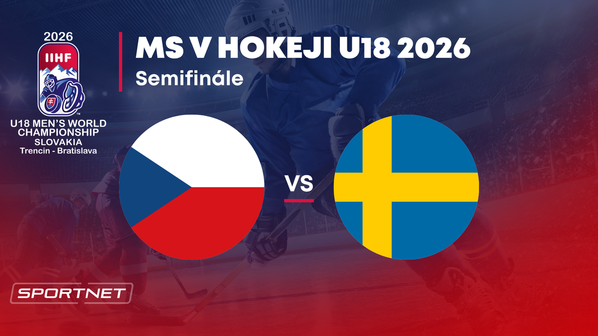 Česko - Švédsko: ONLINE prenos zo semifinále na MS v hokeji do 18 rokov 2026 (MS U18).