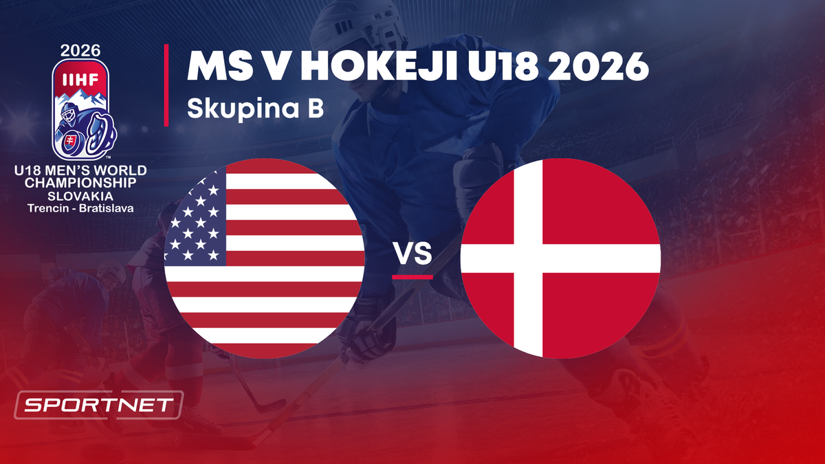 USA - Dánsko: ONLINE prenos zo skupiny B na MS v hokeji do 18 rokov 2026 (MS U18).