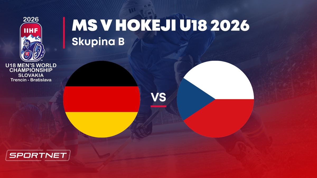 Nemecko - Česko: ONLINE prenos zo skupiny B na MS v hokeji do 18 rokov 2026 (MS U18).