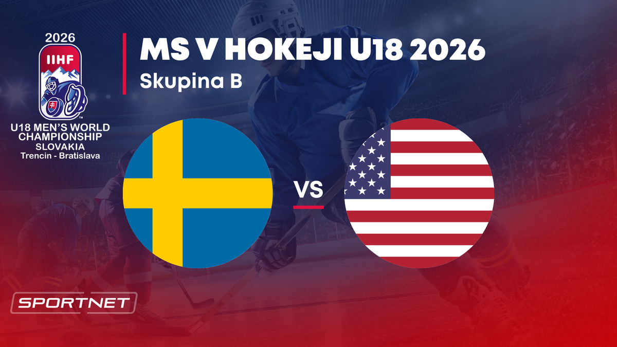 Švédsko - USA: ONLINE prenos zo skupiny B na MS v hokeji do 18 rokov 2026 (MS U18).
