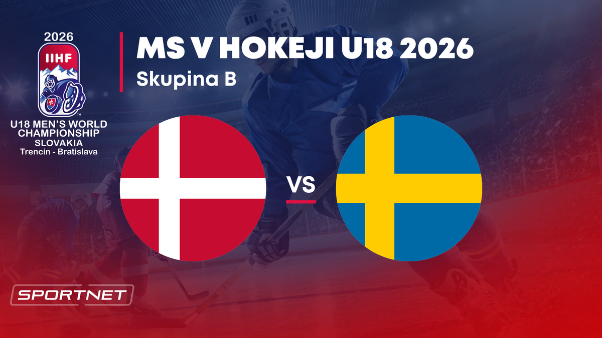 Dánsko - Švédsko: ONLINE prenos zo skupiny B na MS v hokeji do 18 rokov 2026 (MS U18).