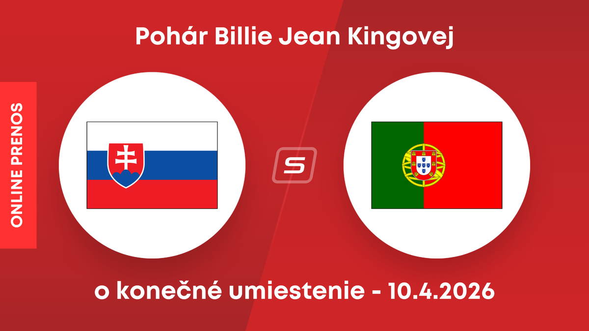 Slovensko - Portugalsko: LIVE STREAM zo zápasu Pohára Billie Jean Kingovej.