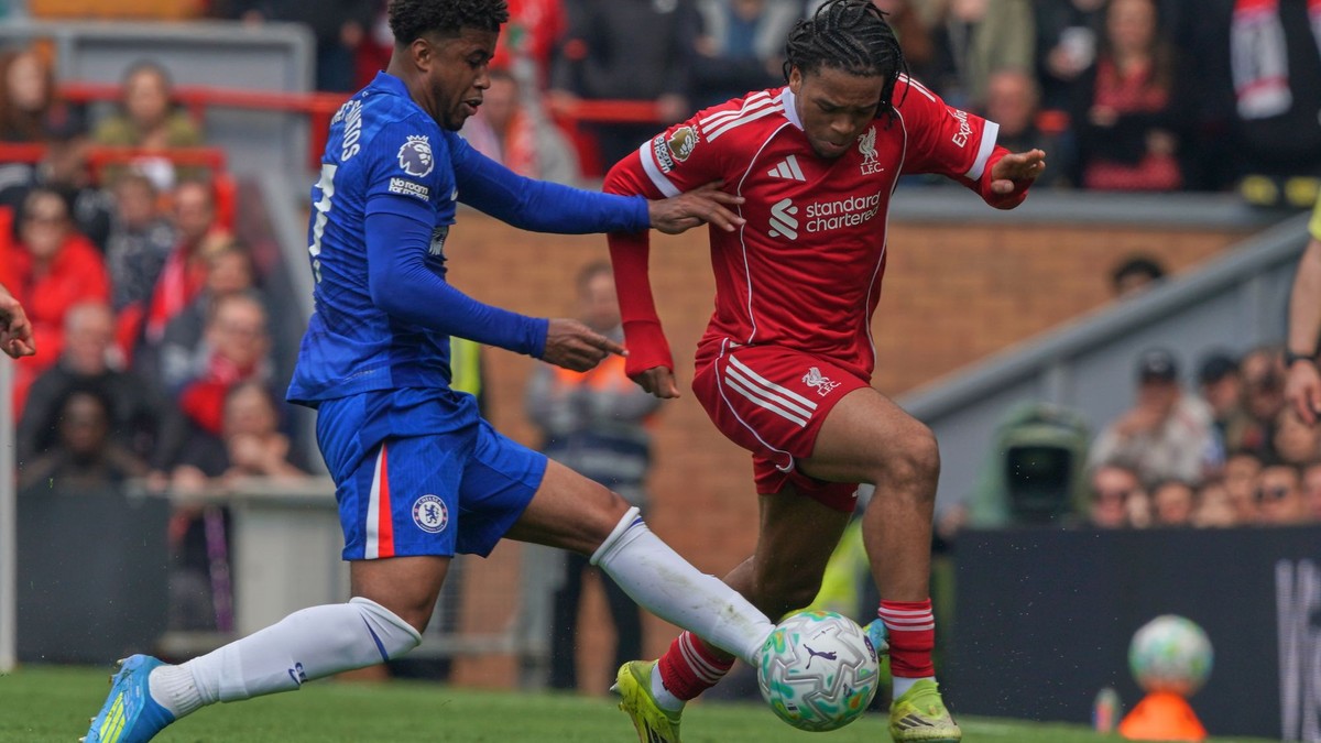 Momentka zo zápasu Liverpool - Chelsea