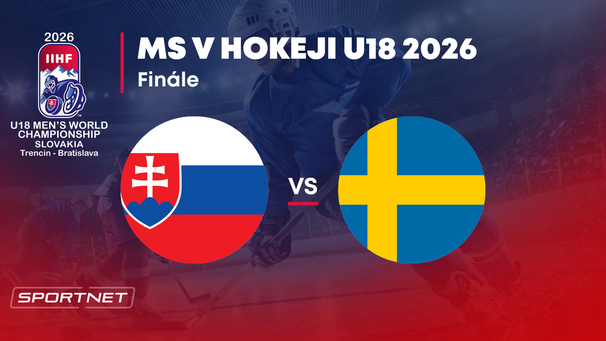 Slovensko - Švédsko: ONLINE prenos z finále na MS v hokeji do 18 rokov 2026 (MS U18).