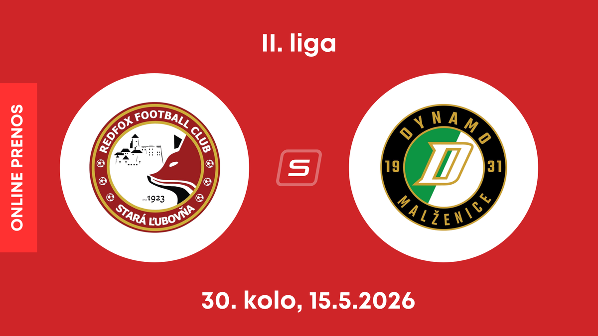 Stará Ľubovňa Redfox Football Club - OFK Malženice: ONLINE prenos zo zápasu 30. kola II. ligy.