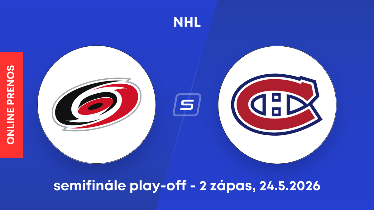 Carolina Hurricanes - Montreal Canadiens: ONLINE prenos zo semifinále play-off NHL.