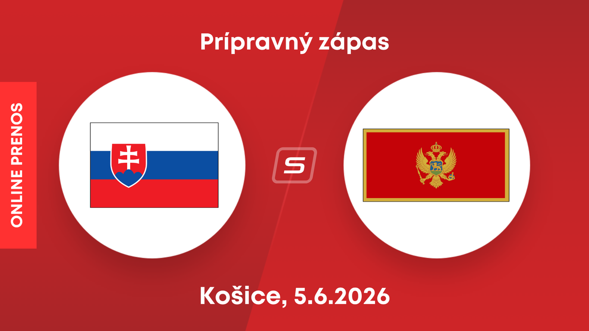 Slovensko - Čierna Hora: ONLINE prenos z prípravného zápasu.
