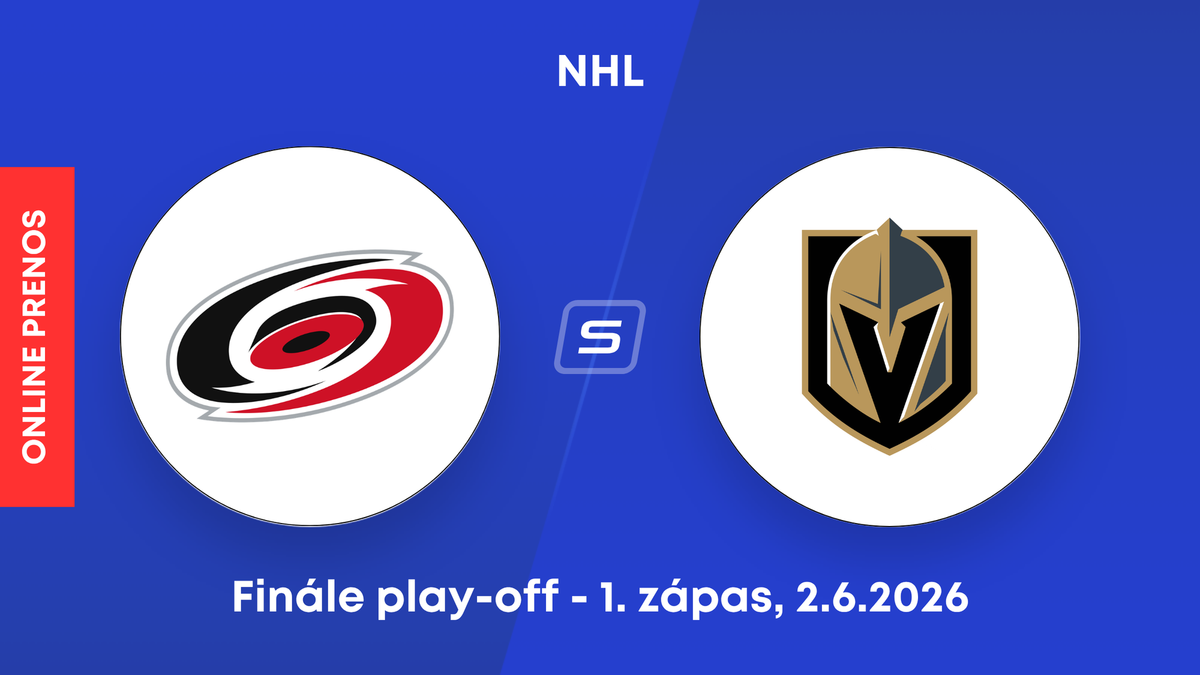 Carolina Hurricanes - Vegas Golden Knights: ONLINE prenos z finále play-off NHL.