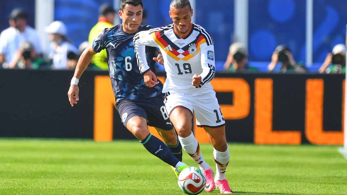 Germany's Leroy Sane (19) dribbles past Paraguay's Junior Alonso (6) during the World Cup round of 32 soccer match between Germany and Paraguay in Foxborough, Mass., near Boston, Monday, June 29, 2026. (AP Photo/Steven Senne)

- Canada26
- Canada2026
- FIFA
- Mexico26
- Mexico2026
- soccer
- USA26
- USA2026
- worldcup
- worldcup26
- WorldCup2026
- futbol
- Canada26
- Canada2026
- FIFA
- Mexico26
- Mexico2026
- soccer
- USA26
- USA2026
- worldcup
- worldcup26
- WorldCup2026
- futbol