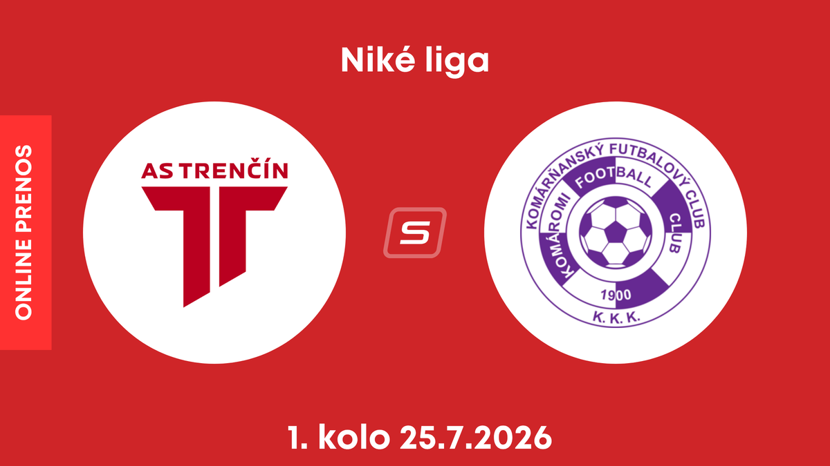 AS Trenčín - KFC Komárno: ONLINE prenos zo zápasu 1. kola Niké ligy.