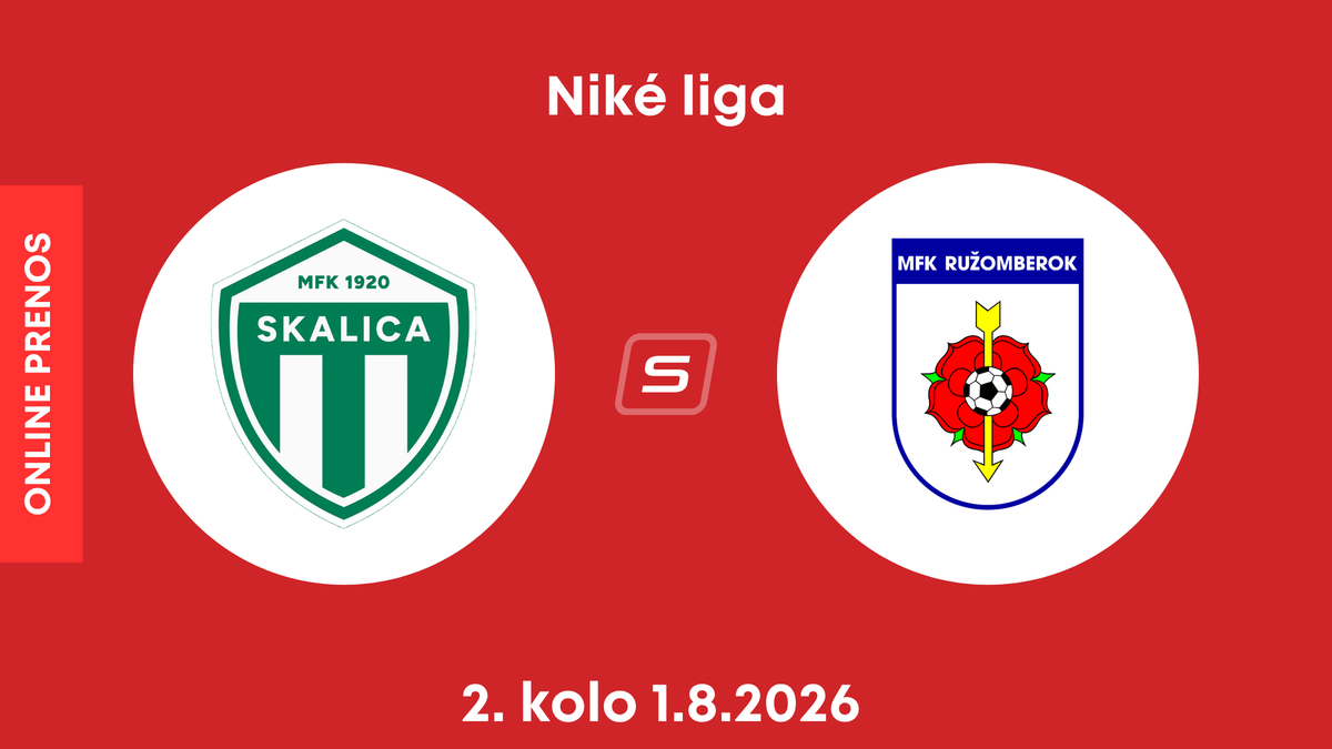 MFK Skalica - MFK Ružomberok: ONLINE prenos zo zápasu 2. kola Niké ligy.