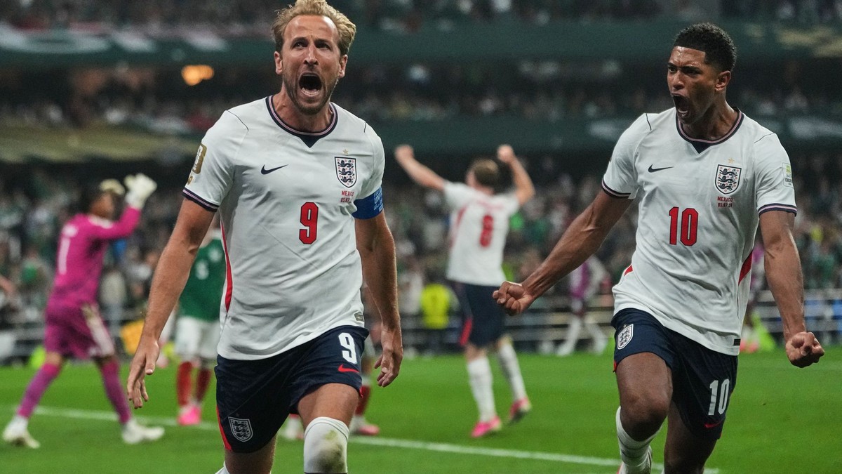 Harry Kane (9) a Jude Bellingham (10).