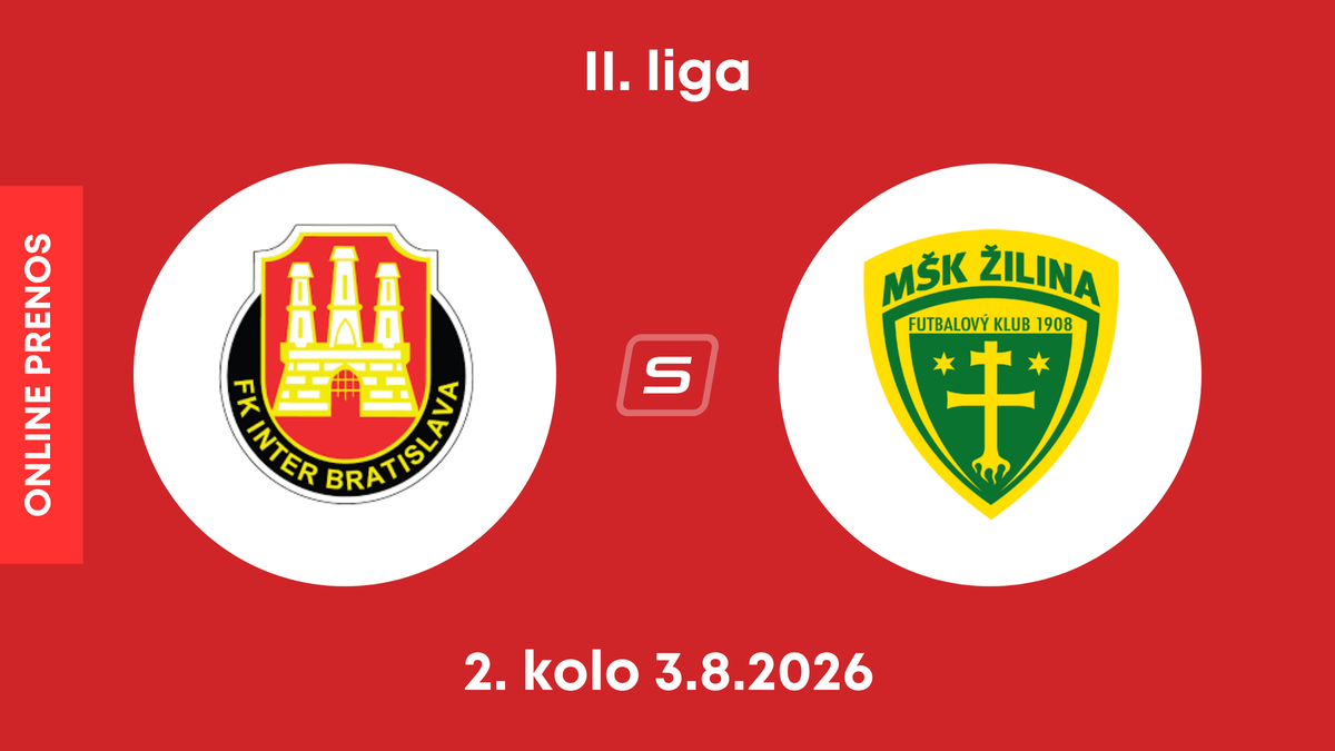 FK Inter Bratislava - MŠK Žilina B: ONLINE prenos zo zápasu 2. kola II. ligy.