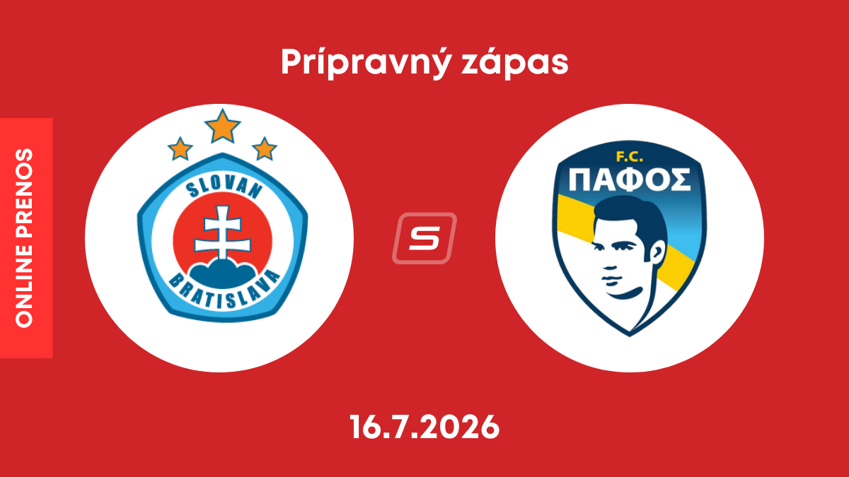 ŠK Slovan Bratislava - Pafos FC: Online prenos z prípravného zápasu.