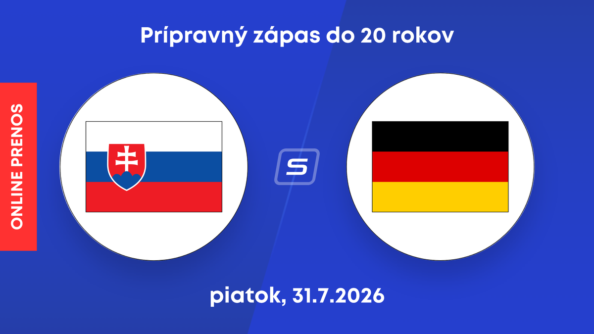 Slovensko - Nemecko: ONLINE prenos z prípravné zápasu hráčov do 20 rokov. 