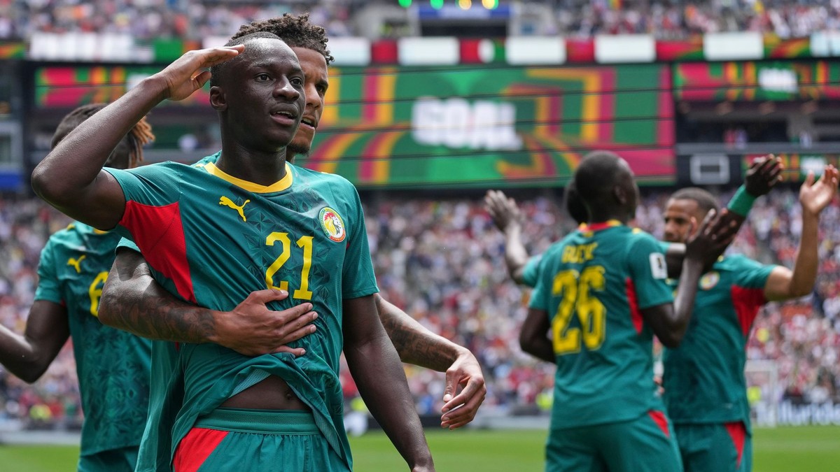Senegal's Habib Diarra (21) celebrates scoring their first goal with Ismail Jakobs, right, during the World Cup round of 32 soccer match between Belgium and Senegal in Seattle, Wednesday, July 1, 2026. (AP Photo/Abbie Parr)

- Canada26
- Canada2026
- FIFA
- Mexico26
- Mexico2026
- soccer
- USA26
- USA2026
- worldcup
- worldcup26
- WorldCup2026
- futbol
- Canada26
- Canada2026
- FIFA
- Mexico26
- Mexico2026
- soccer
- USA26
- USA2026
- worldcup
- worldcup26
- WorldCup2026
- futbol
