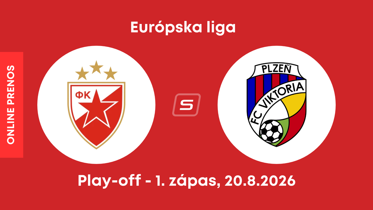 Crvena Zvezda Belehrad - FC Viktoria Plzeň: ONLINE prenos z prvého zápasu play-off Európskej ligy.