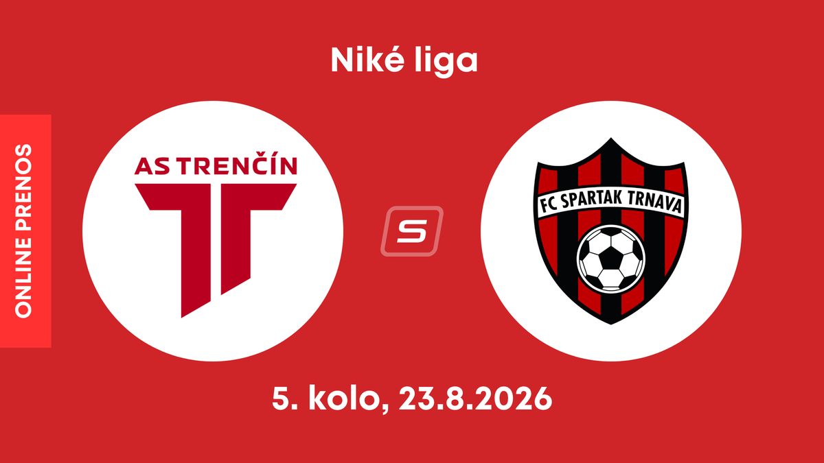AS Trenčín - FC Spartak Trnava: ONLINE prenos zo zápasu 5. kola Niké ligy.