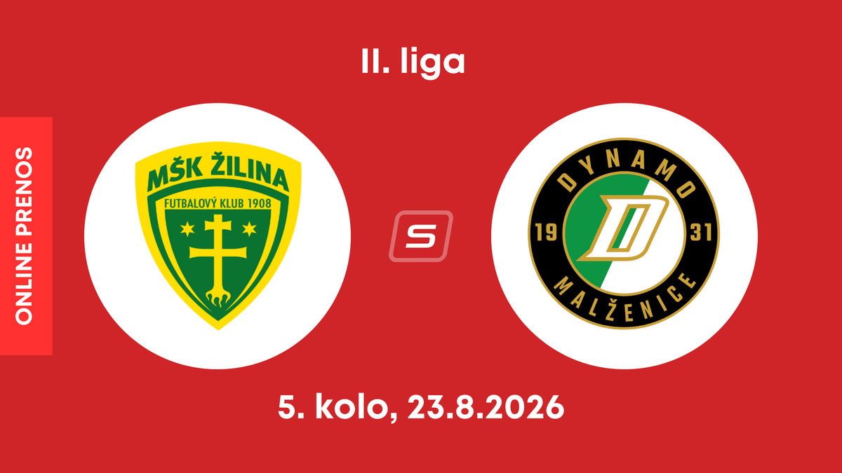 MŠK Žilina B - OFK Malženice: ONLINE prenos zo zápasu 5. kola II. ligy.