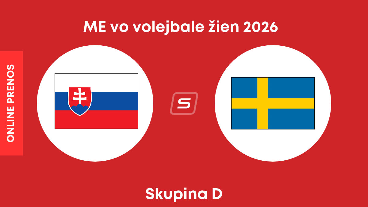 Slovensko - Švédsko: ONLINE prenos z ME vo volejbale žien 2026. 