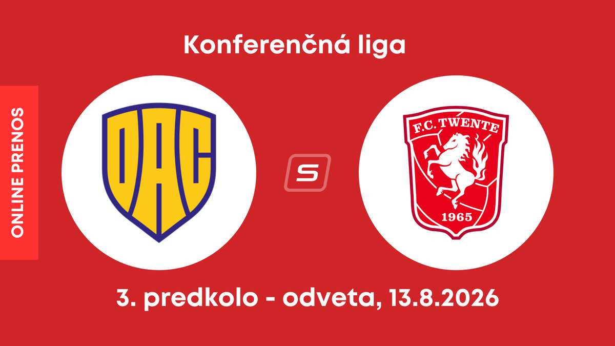 FC DAC 1904 Dunajská Streda - FC Twente Enschede: ONLINE prenos z odvety 3. predkola Konferenčnej ligy.