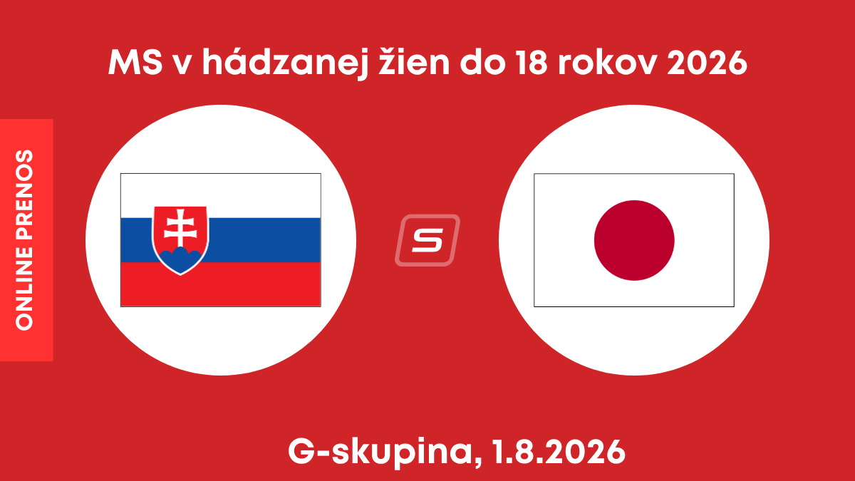 Slovensko - Japonsko. ONLINE prenos zo zápasu MS v hádzanej žien do 18 rokov.