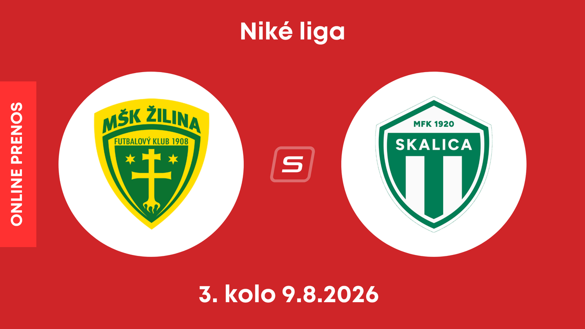 MŠK Žilina - MFK Skalica: ONLINE prenos zo zápasu 3. kola Niké ligy.