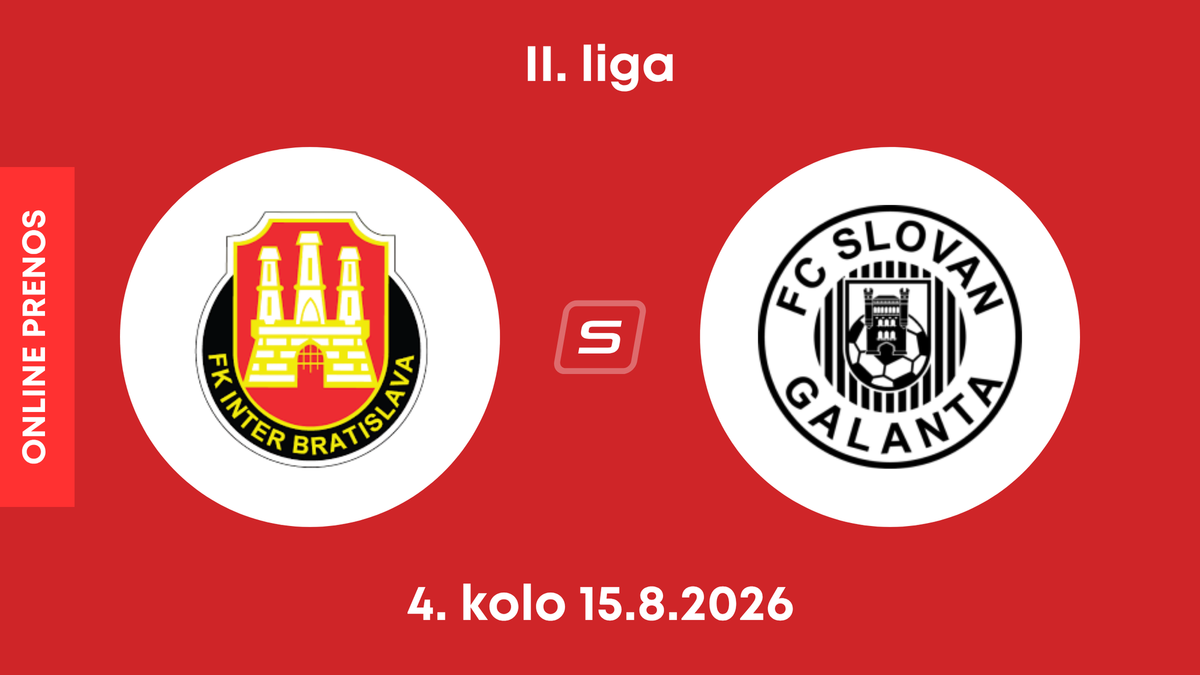 FK Inter Bratislava - FC Slovan Galanta: ONLINE prenos zo zápasu 4. kola II. ligy.