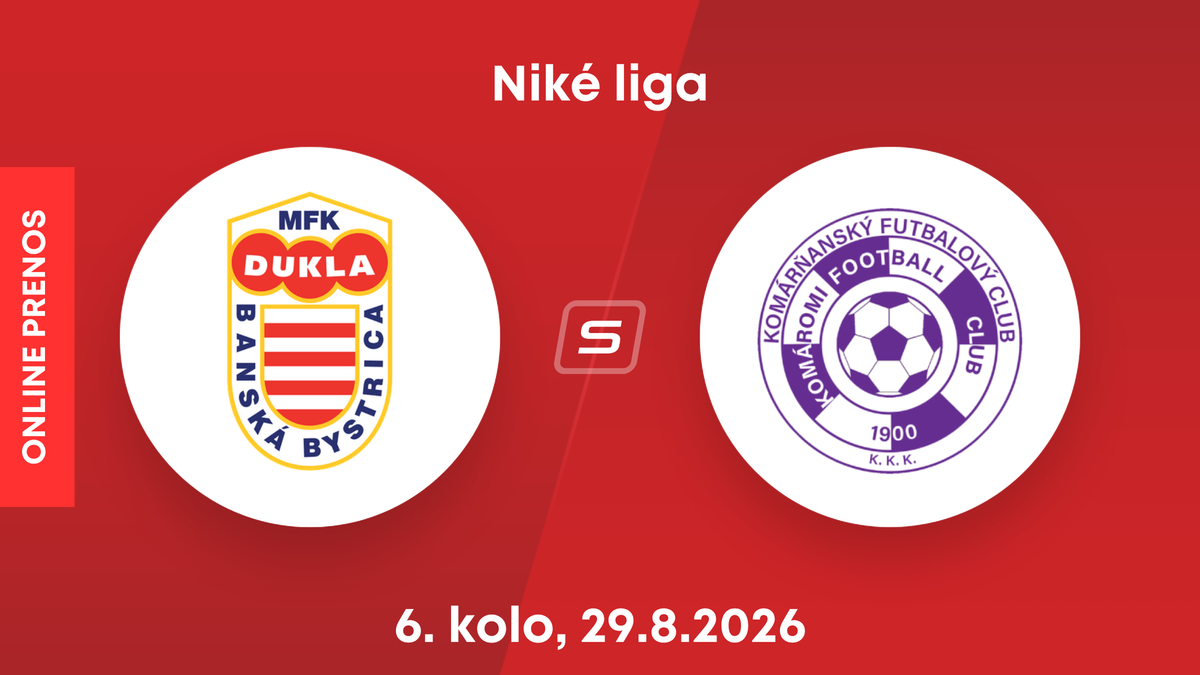 MFK Dukla Banská Bystrica - KFC Komárno: ONLINE prenos zo zápasu 6. kola Niké ligy.