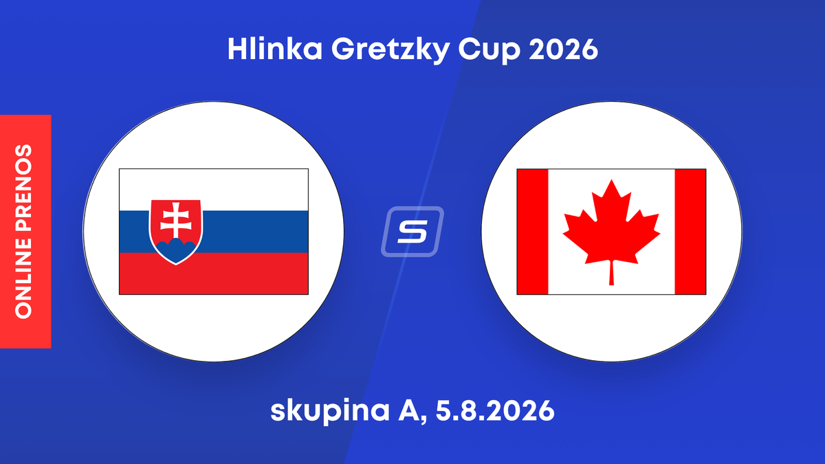 Slovensko U18 vs. Kanada U18: ONLINE prenos z turnaja Hlinka Gretzky Cup 2026.