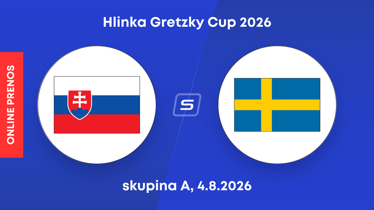 Slovensko U18 vs. Švédsko U18: ONLINE prenos z turnaja Hlinka Gretzky Cup 2026.