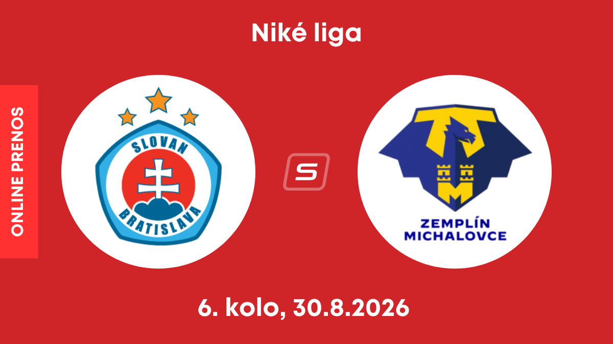 ŠK Slovan Bratislava - MFK Zemplín Michalovce: ONLINE prenos zo zápasu 6. kola Niké ligy.