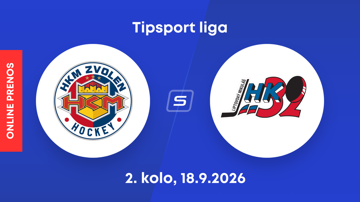 HKM Zvolen - HK 32 Liptovský Mikuláš: ONLINE prenos zo zápasu 2. kola Tipsport ligy.